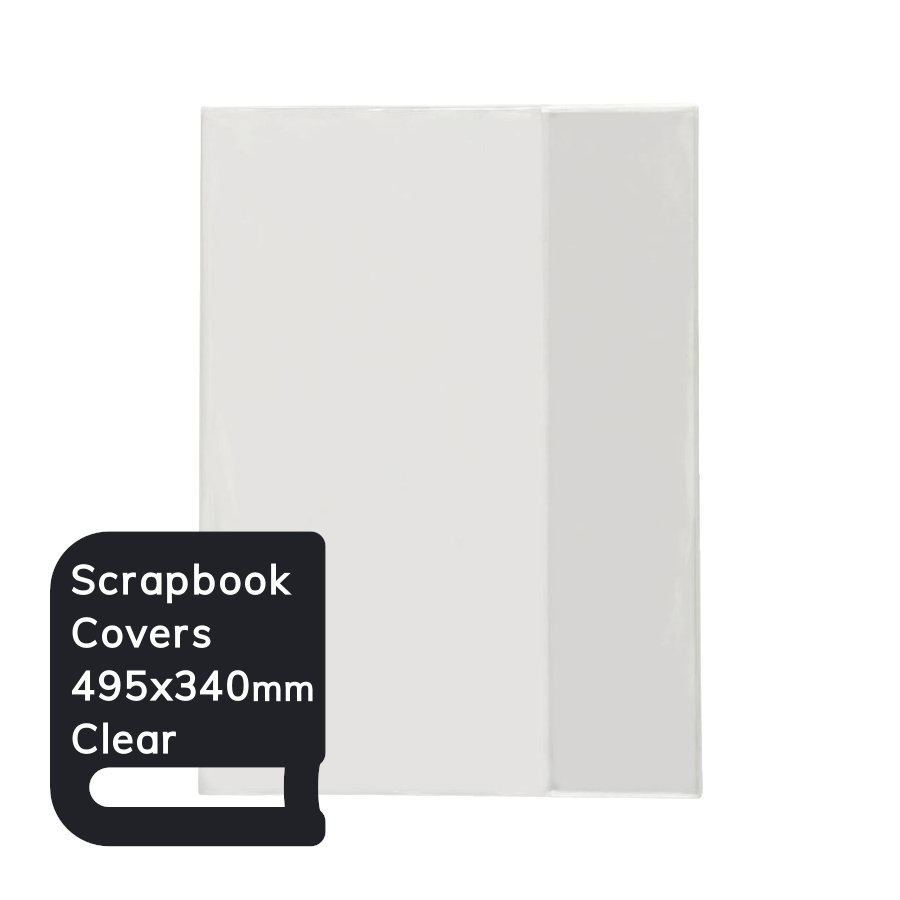 SCRAPBOOK COVER - CLEAR - PACK OF 5 - SBC4934