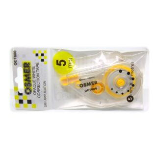 Osmer Brand 5mm white correction tape 8m long in hang sell packaging