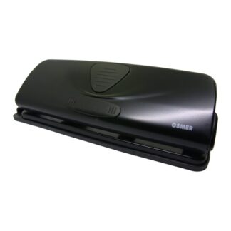 Osmer Brand Black 4 Hole Paper Punch Front View