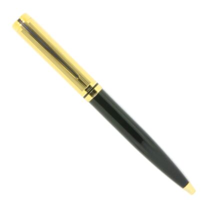Gold top with black twist retractable G2 refillable pen with schmidt refill