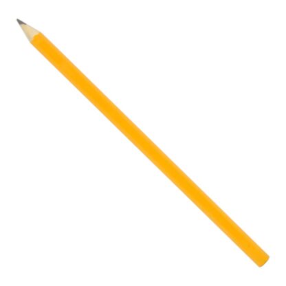 A Osmer brand wooden hexagonal 2B pencil with a sharp tip upright