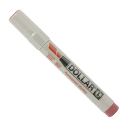 Dollar Brand Red Permanent Marker 1 to 4.5 mm Broad Point Pen