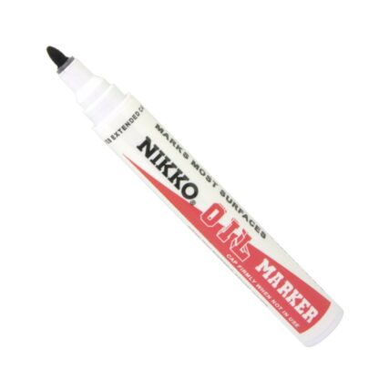 Nikko 1700 Black Permanent Ink Marker in Bullet Point Upright No Cap