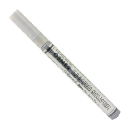 Osmer Brand Liquid Silver Calligraphy Tip Pigmented Opaque Paint Marker