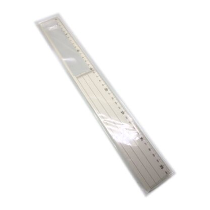 Acrylic Plastic 36 cm Ruler with Built in Magnifying Lens