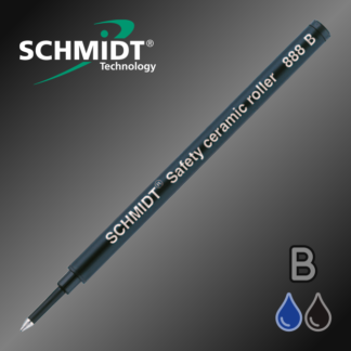Genuine Schmidt 888B Broad Safety ceramic Roller Pen Refills in Blue and Black