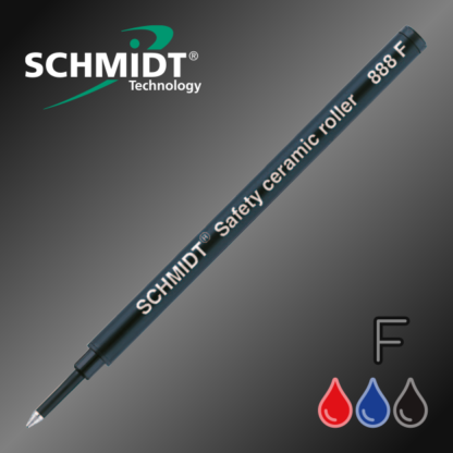 Genuine Schmidt 888F Fine Safety ceramic Roller Pen Refills in Red Blue and Black