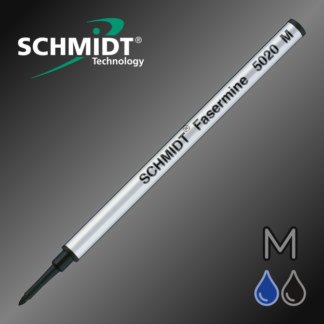 Genuine Schmidt FM5020 Medium Fasermine Euro Format Fibre Tip Pen Refill in Black and Blue