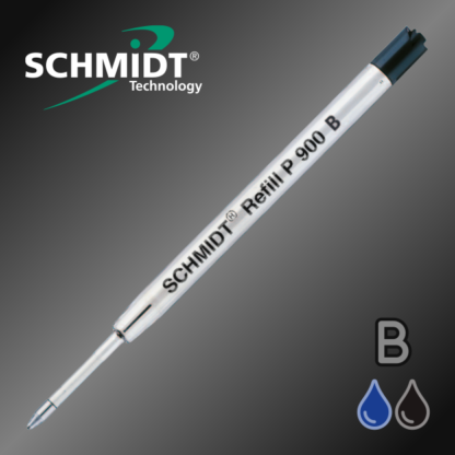 Genuine Schmidt P900 Medium G2 Ballpoint Pen Refill in Black and Blue