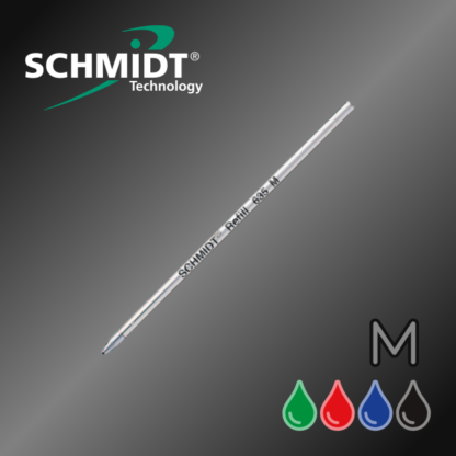 Genuine Schmidt S635 Medium Mine D1 Ballpoint Pen refill in Black Blue Red and Green