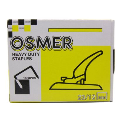 Box of 1000 Osmer Brand Heavy Duty Staples 23/12mm