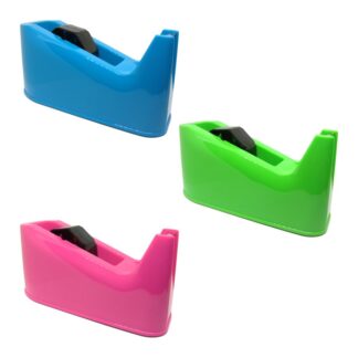 Osmer Brand Large Heavy Duty Tape Dispensers available in Neon Pink, Green and Blue TC1002 TC1011 TC1012