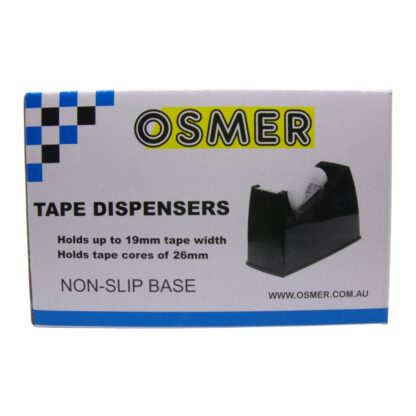 Osmer Brand Medium Heavy Duty Tape Dispenser Box in Neon Blue