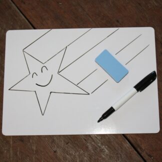 Osmer A4 Whiteboard Slate with pen and eraser