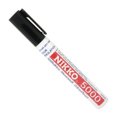 Nikko Brand Black Whiteboard 5000 Marker with cap on