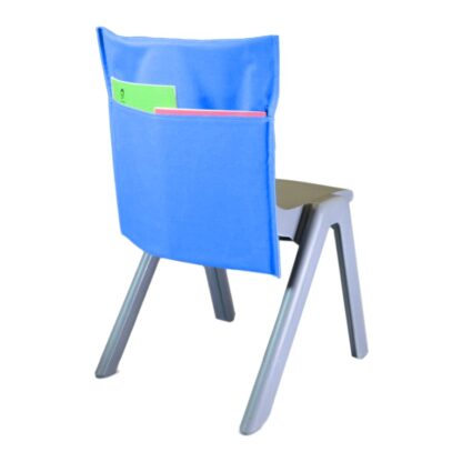 Blue Chair bag on chair as display